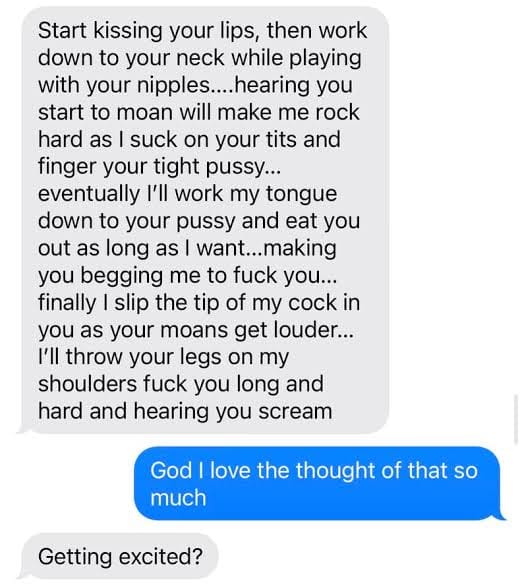 Real sexting screenshot image